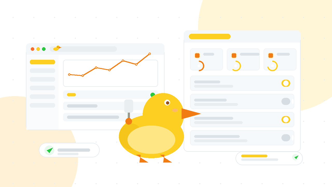 optimizerDuck 优化 Windows 性能与隐私的示意场景